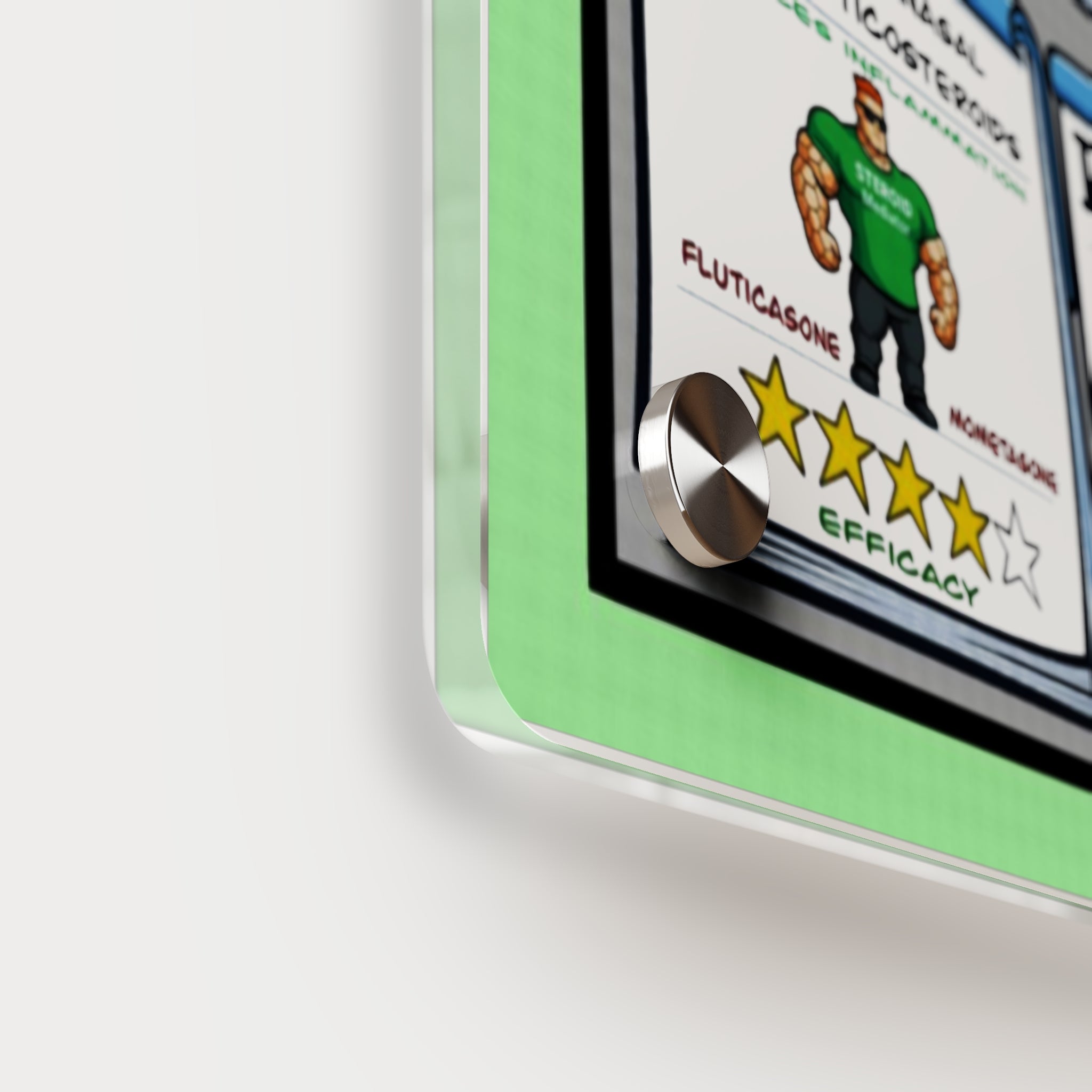 URI Acrylic Wall Art Panel for Patient Education in Clinics and Hospitals